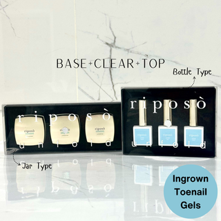 riposo Unfold Gel Set (Base/Clear/Top)