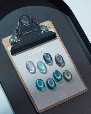 F gel Teal Green Collection – 8 Magnetic Gel Set