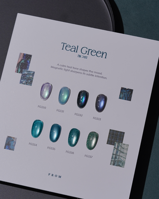 F gel Teal Green Collection – 8 Magnetic Gel Set