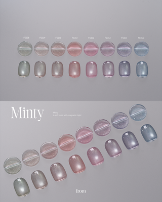 F Gel Minty Collection – 8 Magnetic Gel Set