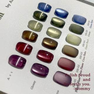 [PRE-ORDER] Clodi Hazel Basil Collection – 6-Color Magnetic Gel Set