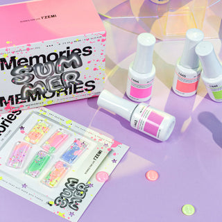 Izemi Summer Memories Collection - 6 Syrup & 2 Glitter Set