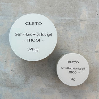 Cleto Semi-Hard wipe top gel -mooi- (4g, 25g)