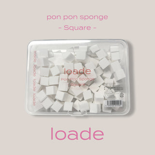 loade Pon Pon Sponge (Square, 100pcs)