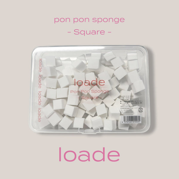 loade Pon Pon Sponge (Square, 100pcs)
