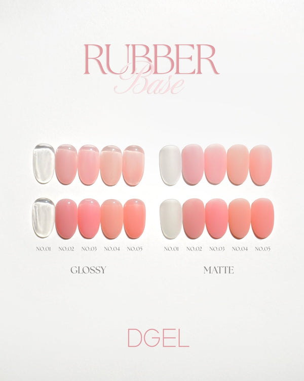 D gel Rubber Base Gel Set (5 Colors)