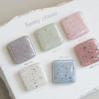 Izemi [Artworks] Funny Stones Collection - 6 Glitter Set