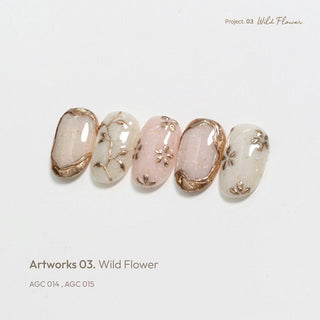 Izemi [Artworks] Wild Flowers - 6 Glitter Set