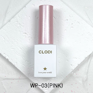 Clodi White & Pink Glitter Gel - WP 03