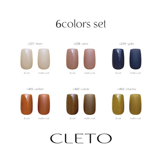 Cleto Vibrant 6 Color Set