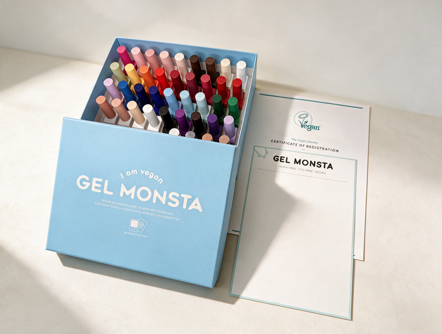Gel Monsta 40 Color Set with blank color chart