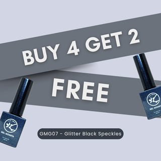 2025 BF Gel Monsta GMG07 - Glitter Black Speckles (Buy4, Get2)