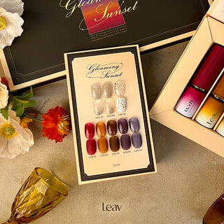 Leav Gloaming Sunset Collection - 5 Syrup & 3 Glitter Set