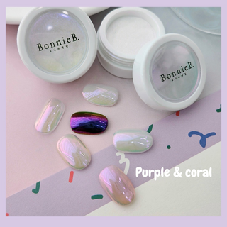 BonnieBee Satin Mirror Powder - Purple & Coral