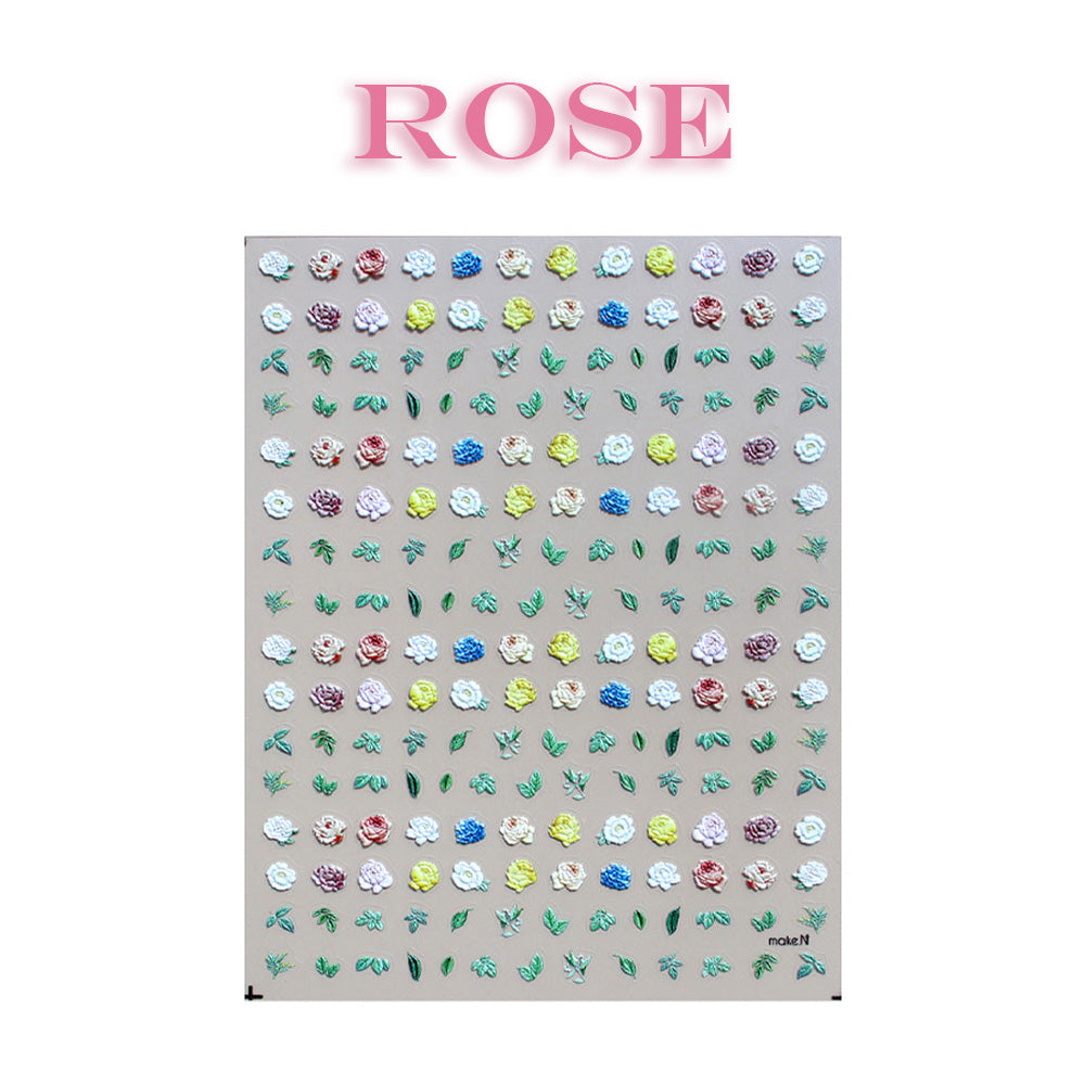 Make.N Embo Rose & Daisy Stickers – Zillabeau