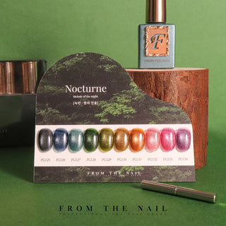 F Gel Nocturne Collection - 10 Magnetic Glitter Color Set
