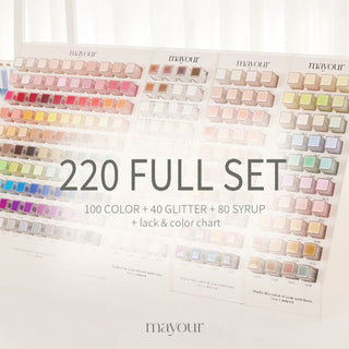 Mayour 220 Color Full Set (100 Color+80 Syrup+40 Glitter)