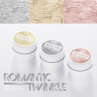 Dgel Romantic Twinkle Sdeng Gel - 3 Glitter Color Set