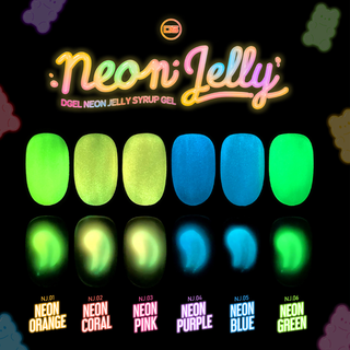 Dgel Neon Jelly Collection - 6 Color Set