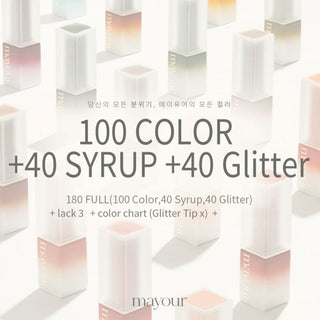 Mayour 180 Full Set (100 Color+40 Syrup+40 Glitter)