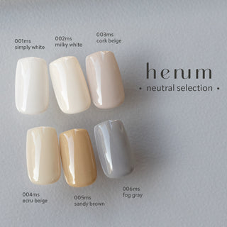 Henum Potted Gel Neutral Series - 6 Color Set