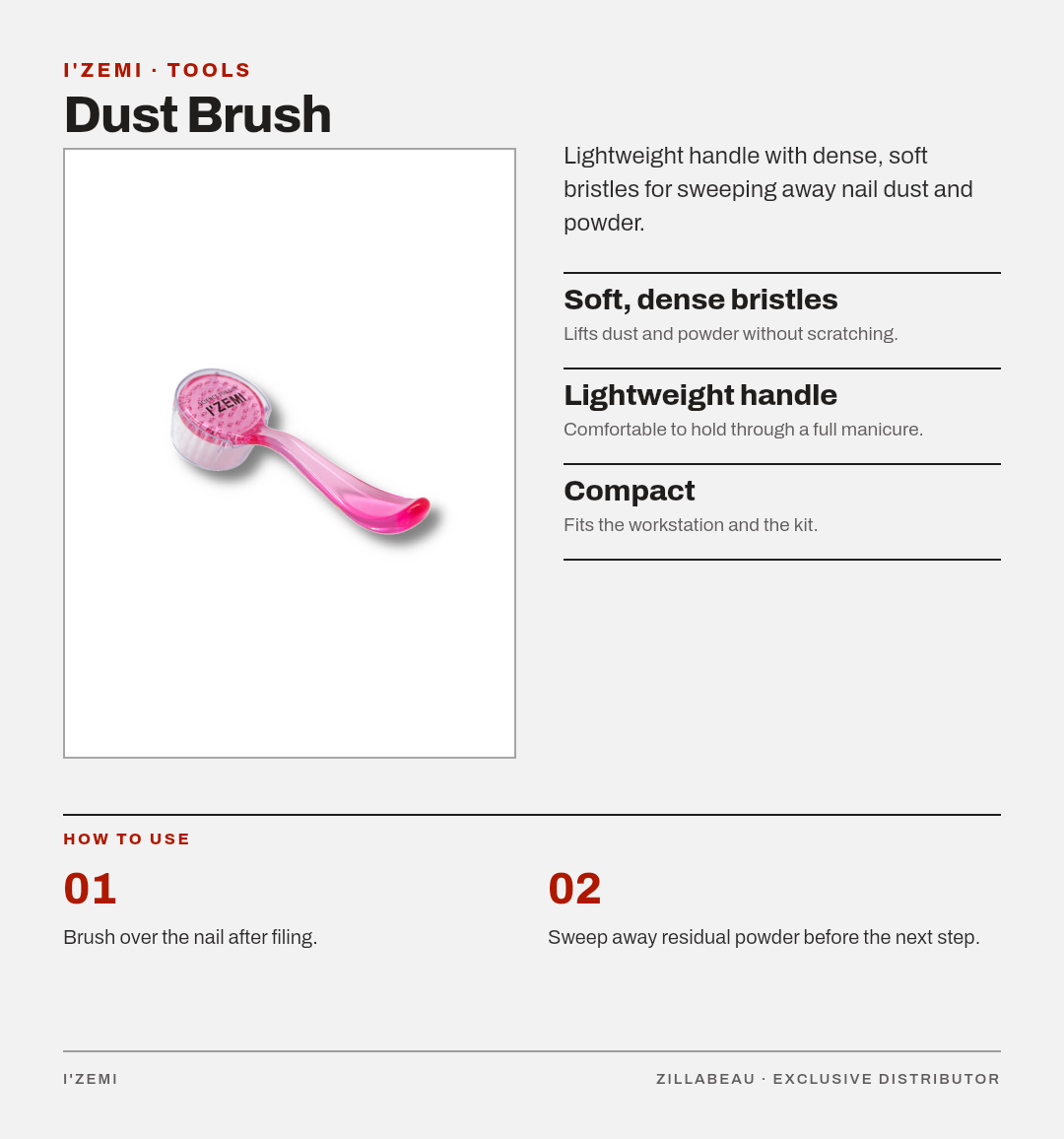 I'zemi Dust Brush — details