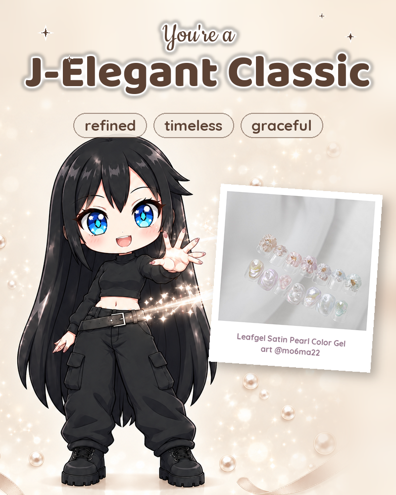 You're a J-Elegant Classic — refined, timeless, graceful