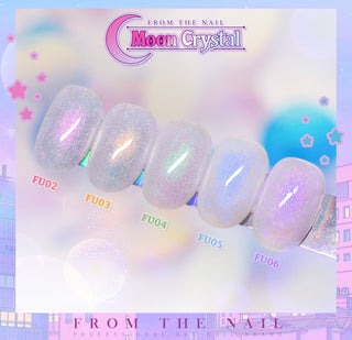 F Gel Moon Crystal Collection - 5 Glitter Color Set