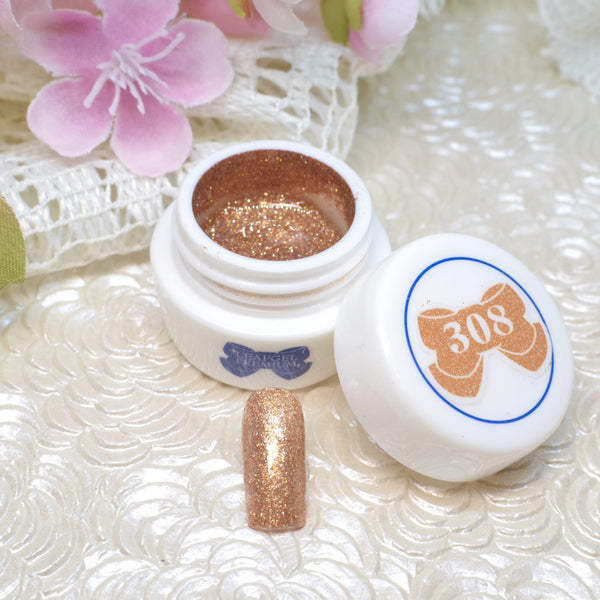 Leafgel Color Gel 308 Bronze [Glitter Series]
