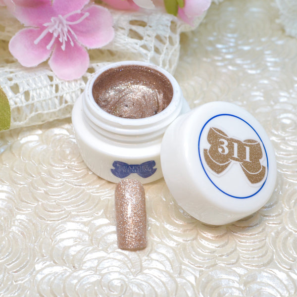 Leafgel Color Gel 311 Champagne Bronze [Glitter Series]