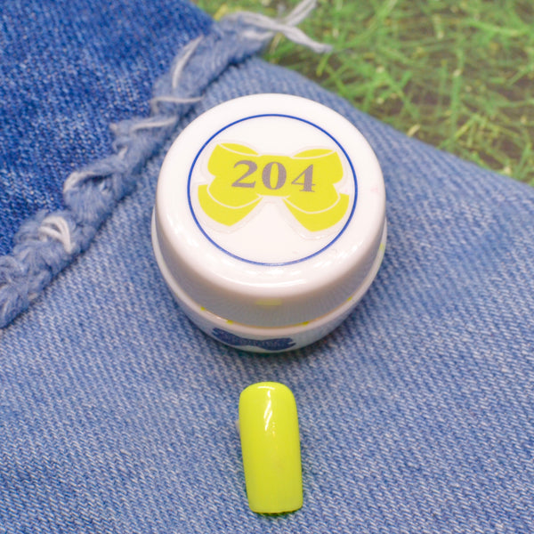 Leafgel Color Gel 204 Highlighter Green [Neon Series]