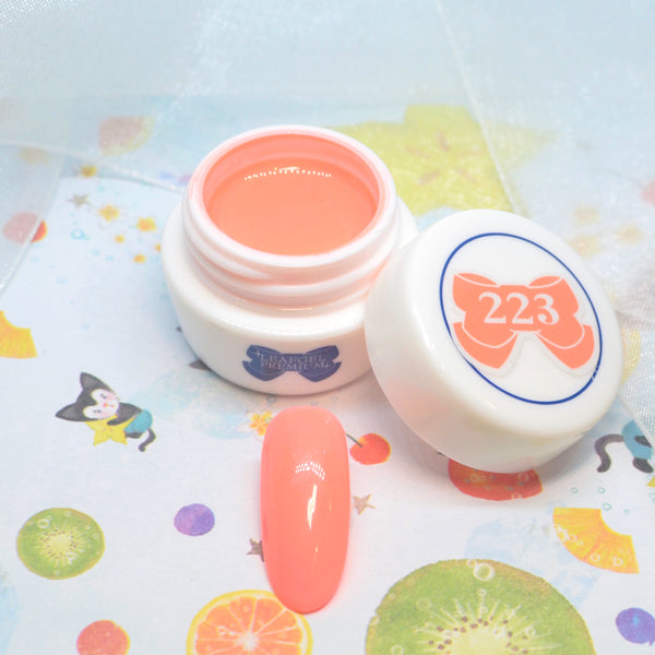 Leafgel Color Gel 223 Sheer Neon Orange [Sheer Neon Series]