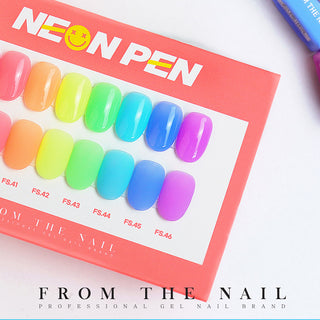 F Gel Neon Pen - 8 Syrup Color Set