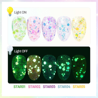 ablliz Give You All The Stars Glowing Glitter Gel Set