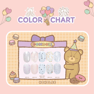 HoHoLee Gomdoll Collection - 5 Glitter Color Set