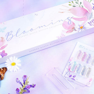 Aurora Queen Blooming Collection - 8 Glitter  Color Set